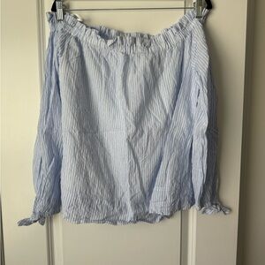 Lilly Pulitzer Light Blue Striped Shirt NWOT